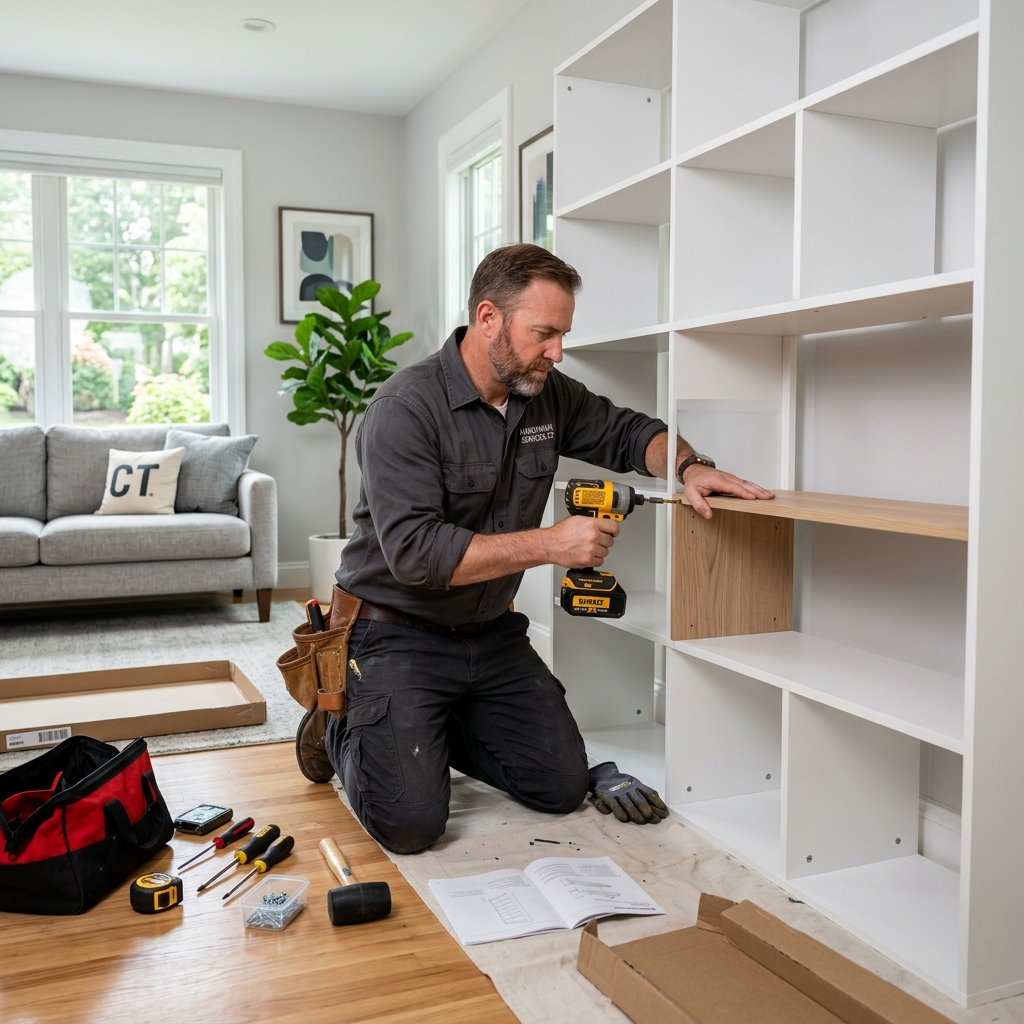 Furniture Assembly & Mounting services in Connecticut by New Canaan Handyman Services
